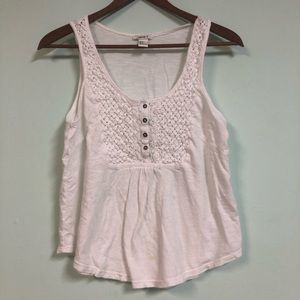 Forever 21 White Boho Tank Top